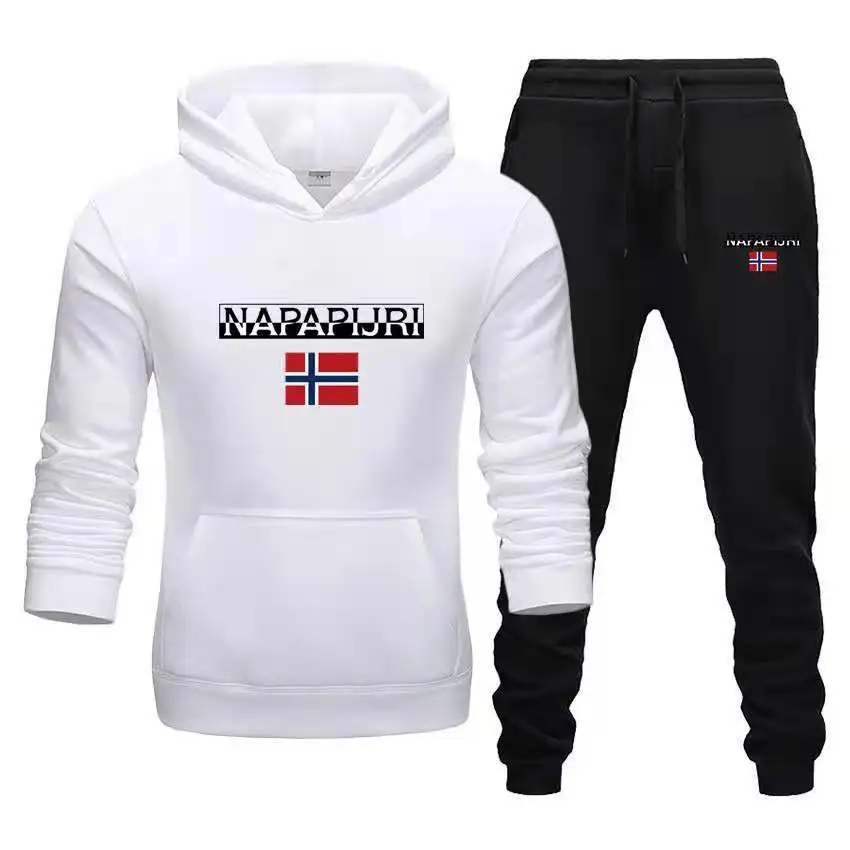 

New Autumn Men's Sets 2-Piece Hoodies+Pants Harajuku Sport Suits Casual Men/Women Sweatshirts Tracksuit Brand Sportswear