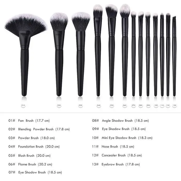 Набор кистей для макияжа растушевывающая придающая форму кисть 215 г 1 x