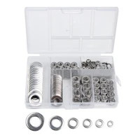 660 pcs stainless steel m3 m4 m5 m6 m8 m10 washer spacers kit screw bolt fastener metalwork1