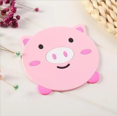 

stand hot Cartoon coasters for hot mike coffee Silicone cup mat placemat drink coaster individual kitchen table mats Pad holder