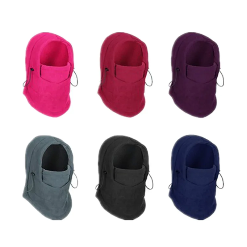

Winter Mask Outdoor Riding Windproof Hood Fleece Hood Thickened Warm Snow Cap Mask Head Mask