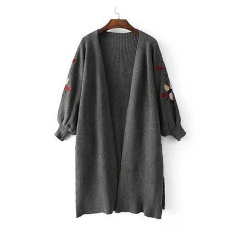 

Harajuku Long Cardigan Ladies 2018 Spring Fashion Long Knit Sweater Women Large Coat Casual Black Jacket Winter Clothing