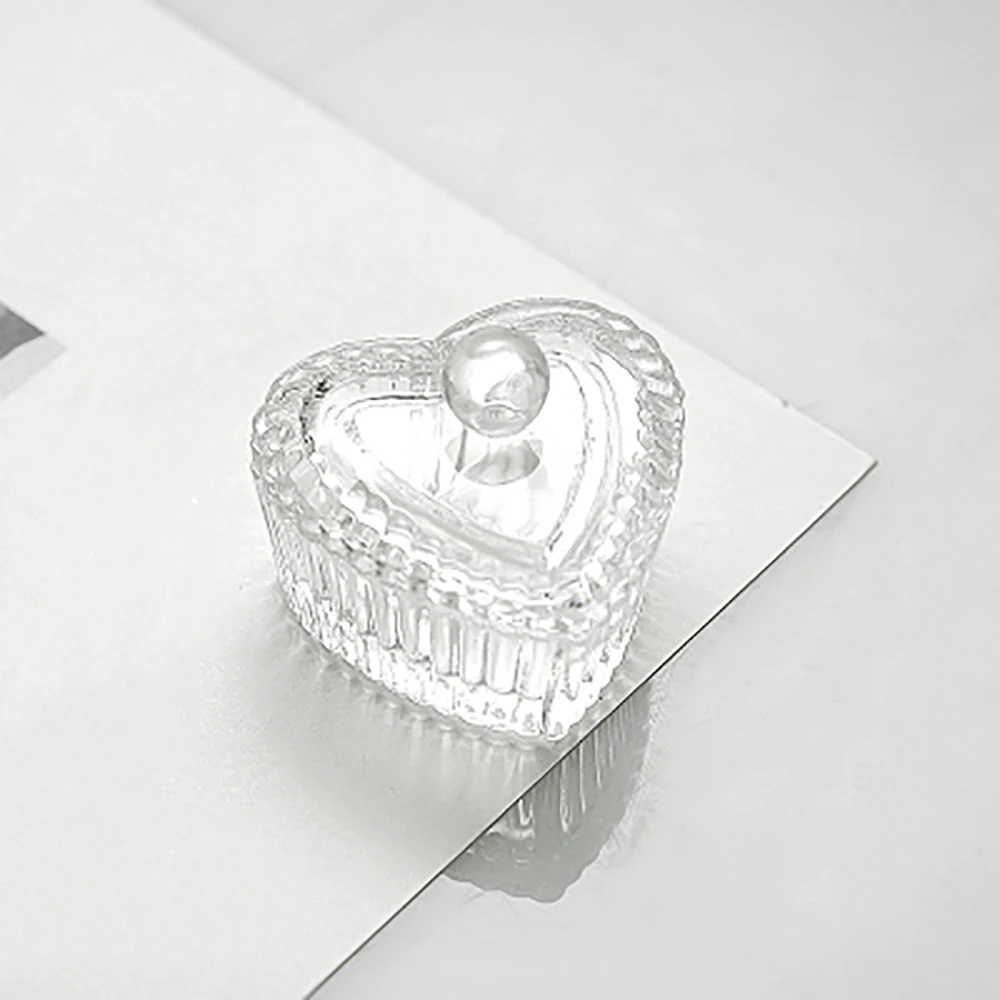 2 шт. стеклянная Хрустальная чашка с крышкой специальная для ногтей жидкого