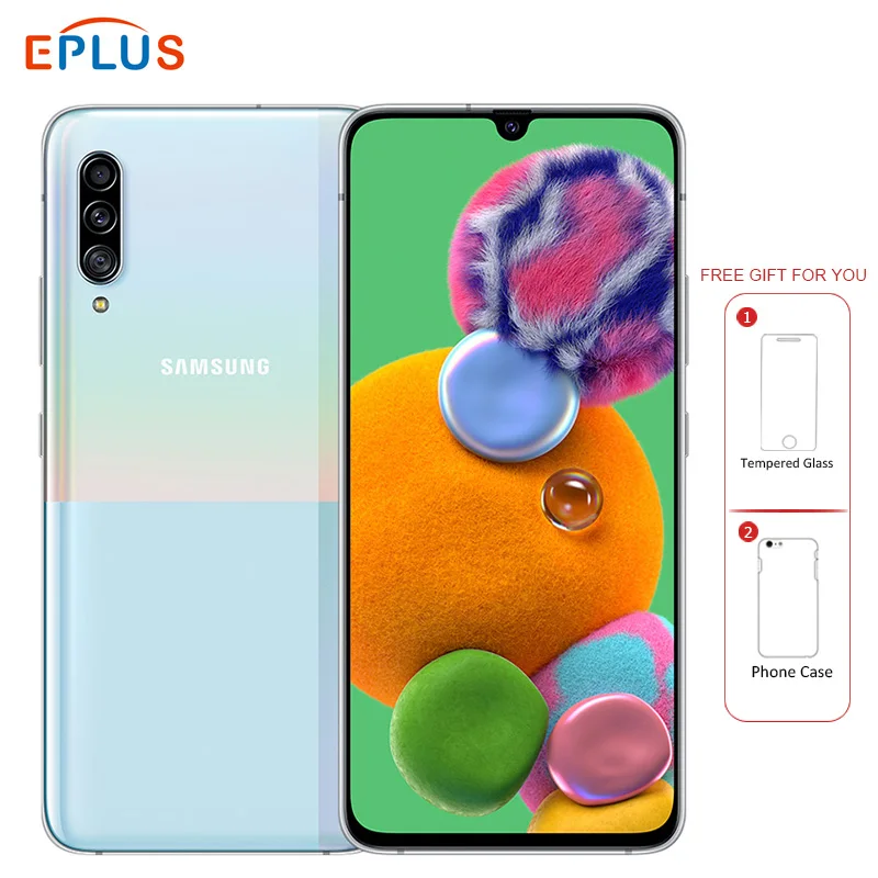 Смартфон Samsung Galaxy A90 5G Snapdragon мобильный телефон 8 ГБ ОЗУ 855 Гб ПЗУ A9080 экран 128 дюйма