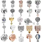 Pandora Ловец снов, цветок, история, сердце, замок, искусственные бусины, серебро 925 пробы, шармы, подходят для браслета своими руками, ювелирные изделия