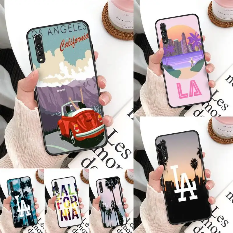 Дорожный Чехол Yinuoda для телефона из Калифорнии с Лос Анджелесом Huawei Mate 30 Pro P20 P30 P40