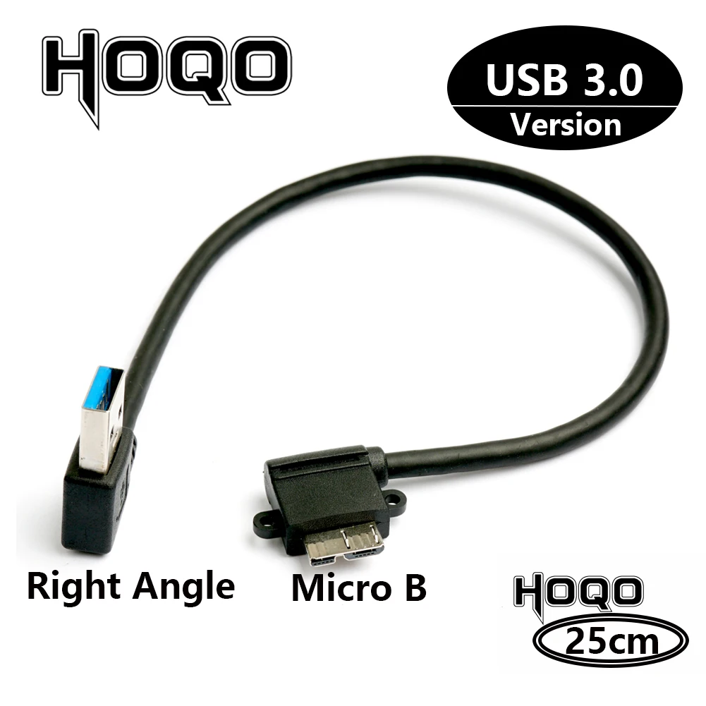 90 Degree UP Down Left Right Angled USB 3.0 Type A to Micro B Male Cable for Samsung S5 Note 3 HDD External Hard Drive Disk | Компьютеры и