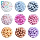 100 шт., силиконовые бусины для прорезывателя зубов, 91215 мм