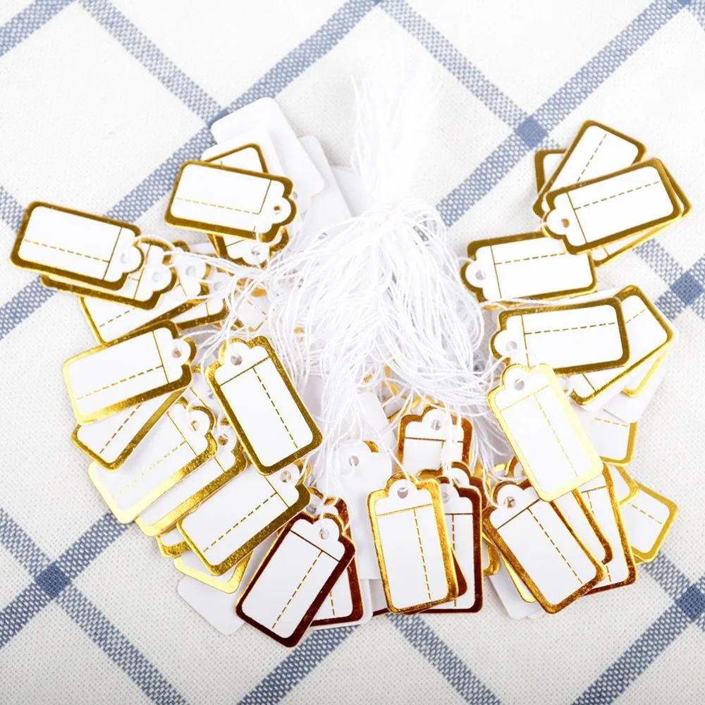 100 шт. бумажный стикер ярлыка ленточка часы ювелирные изделия Дисплей товаров