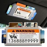 car visor card clip card inserter car card slot storage box organizer auto paste type card clip auto supplies car accessories
