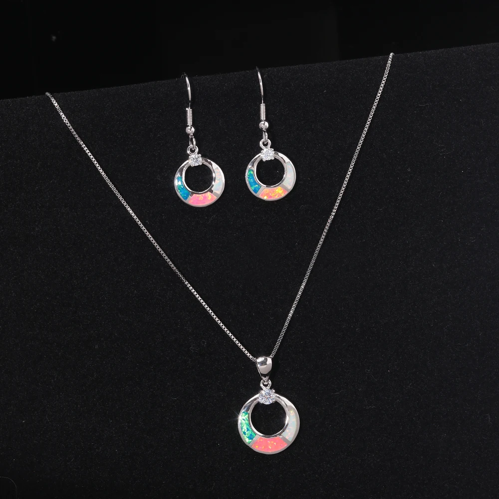 Комплект женских ювелирных изделий CiNily ювелирные украшения с белым голубым