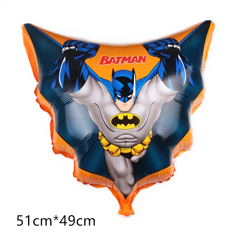 batman spiderman iron man hulk balloon party supplies superhero balloons superman baby super big hero happy birthday ballons toy - Цвет: 1pc