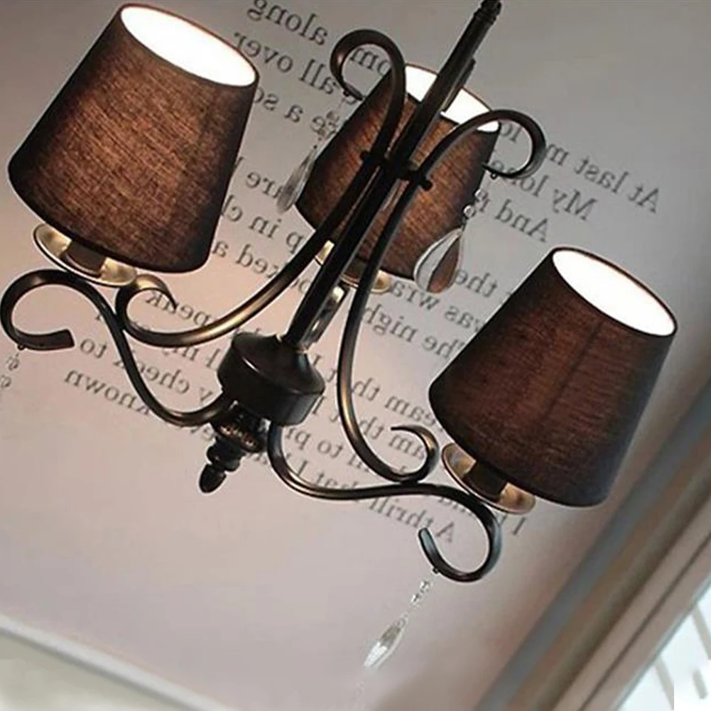 3/6 штук Ткань Белый настенный светильник с абажуром современный Гостиная