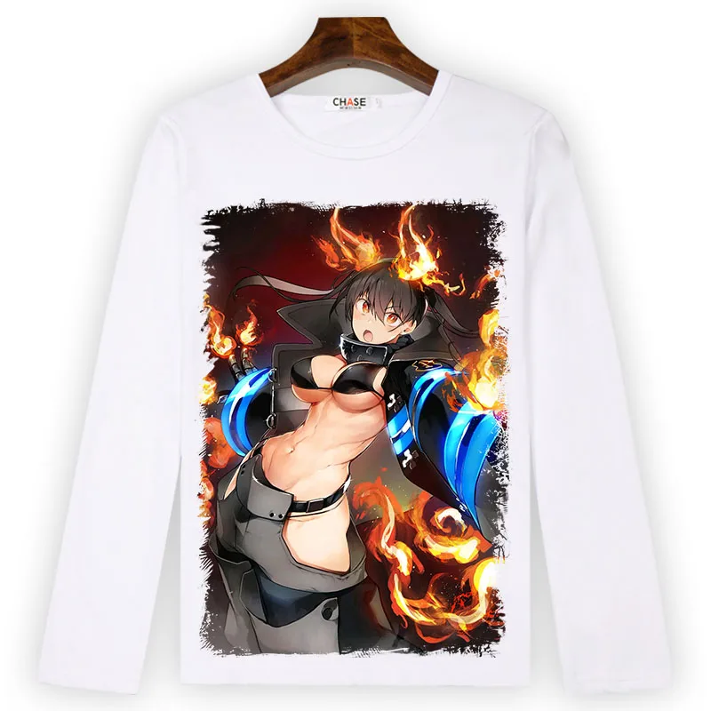 Футболка для косплея пожарной силы футболка с принтом ширры кусакабе