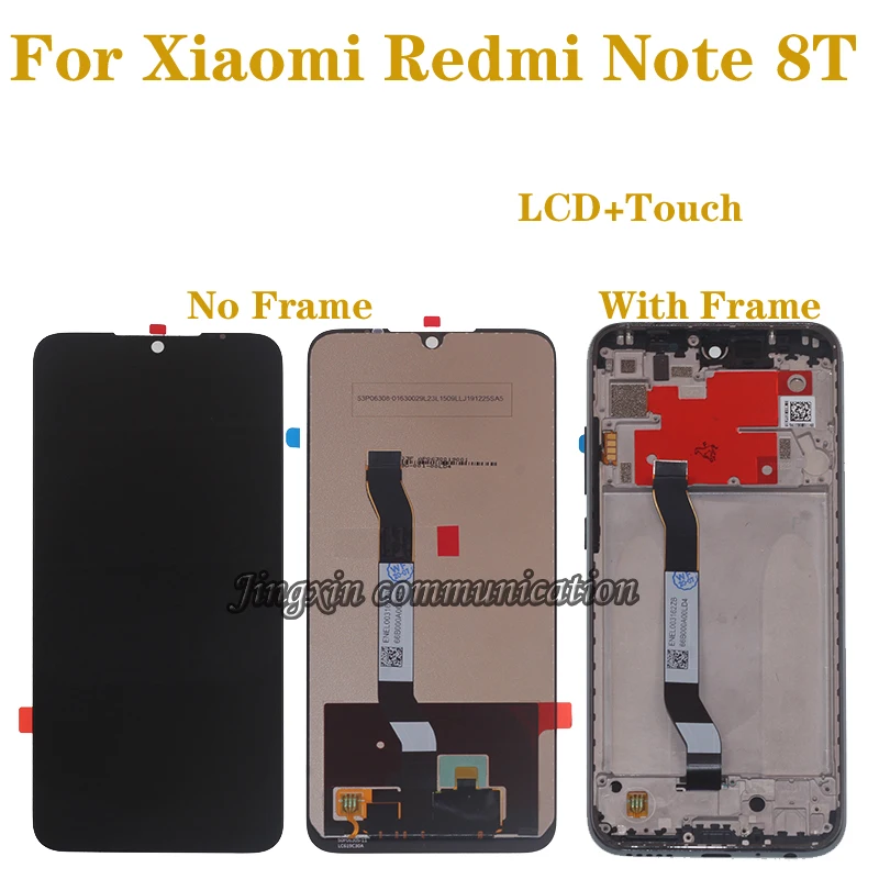 

ЖК-дисплей с сенсорным экраном и дигитайзером в сборе для Xiaomi Redmi Note 8 T, 6,3 '', оригинальный, с рамкой