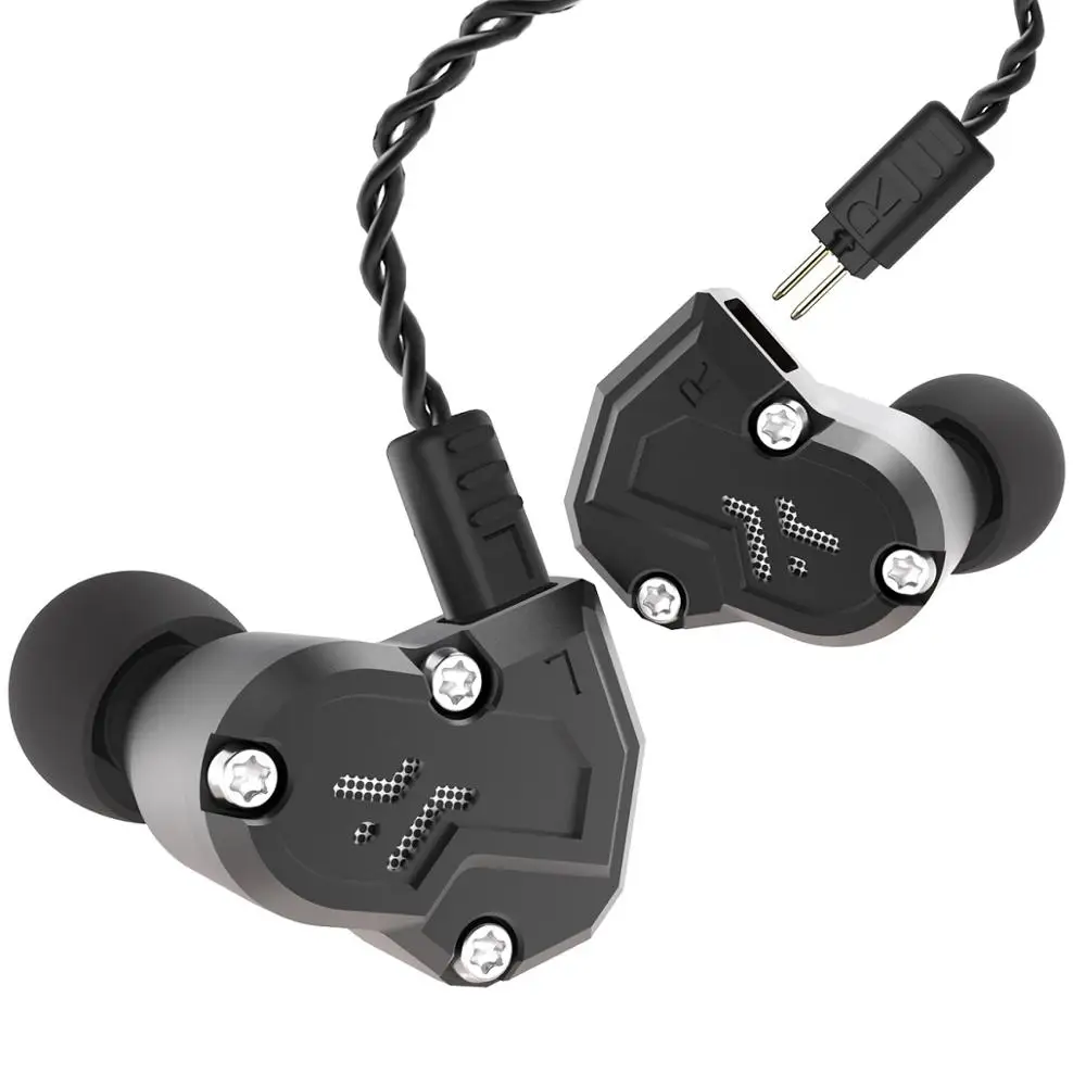 Black no mic Revonext QT3S 2DD+2BA Hybrid Technology In Ear Earphone HIFI Balanced Headset for Runing Sport Earphone Earbud Upgrade Cable QT5 - Цвет: Black no mic