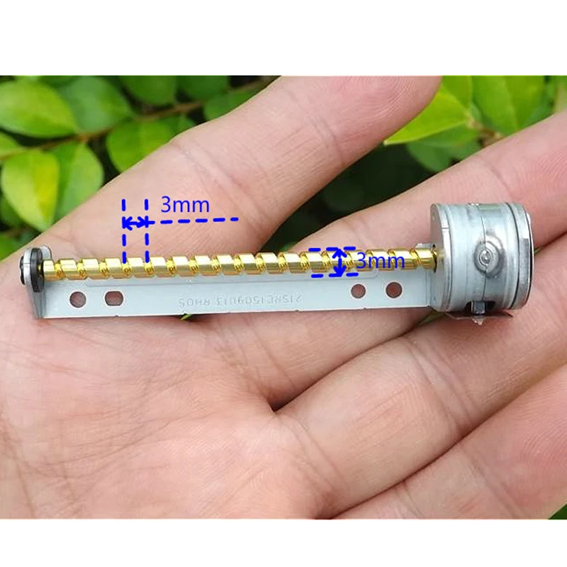 DC 5V 2-Phase 4-Wire Micro 15mm Stepper Motor Miniature Precision Stepping 53mm Long Linear Screw Shaft Rod | Обустройство дома