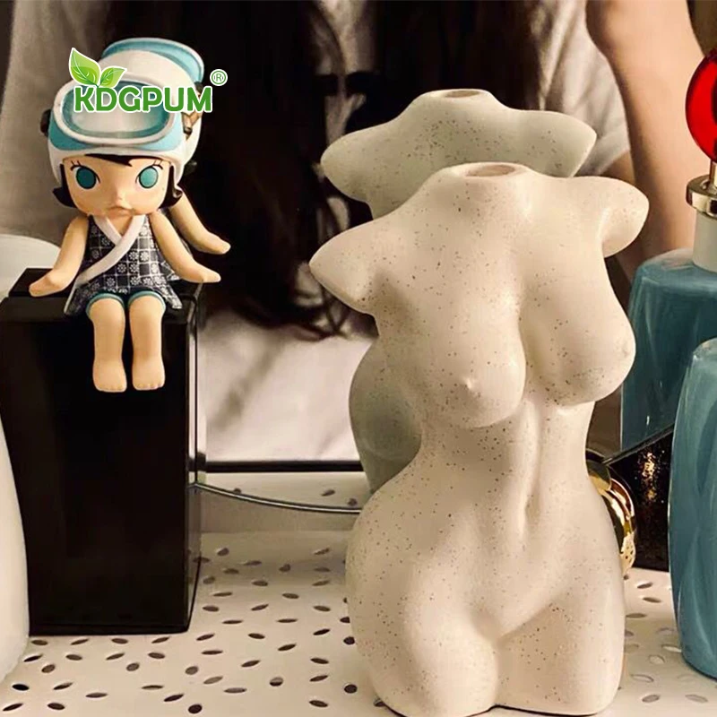 Современная ручная работа ваза Статуэтка смола для боди арта дизайн открытые