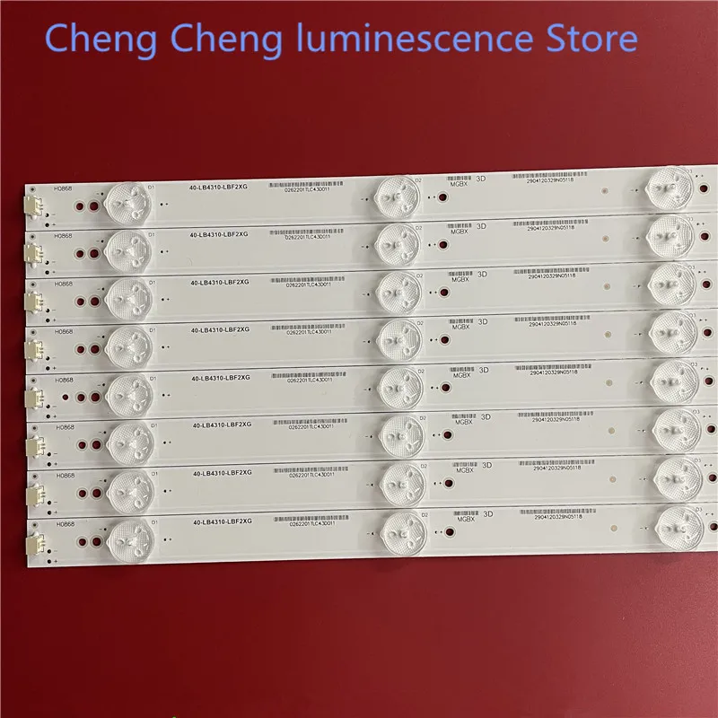 Для Sanyo 43CE66 светодиодный L43F3300-3D LCD TV light bar 40-LB4310-LBF2XG 458 мм 5 светодисветодиодный 100% новая светодиодная Светильник ка