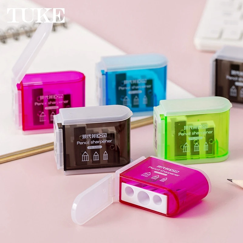 5 шт. точилка для карандашей с тремя отверстиями мультяшная Милая подарки детей