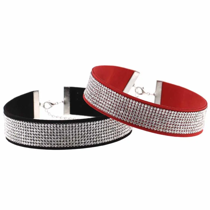 Цепочка Стразы с кристаллами для ночного клуба сексуальное ожерелье чокер