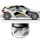 Автомобильная наклейка для Audi A1 A3 Mercedes A45 A35 BMW F20 E81 Ford Fiesta Honda Fit Jazz VW Golf Polo, виниловая Самостоятельная Настройка, автомобильные аксессуары