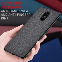 for lg g8 case fabric luxury cloth matte phone cover case lg k40 v40 stylo 5 carew thinq back cases soft tpu silicone hard coque