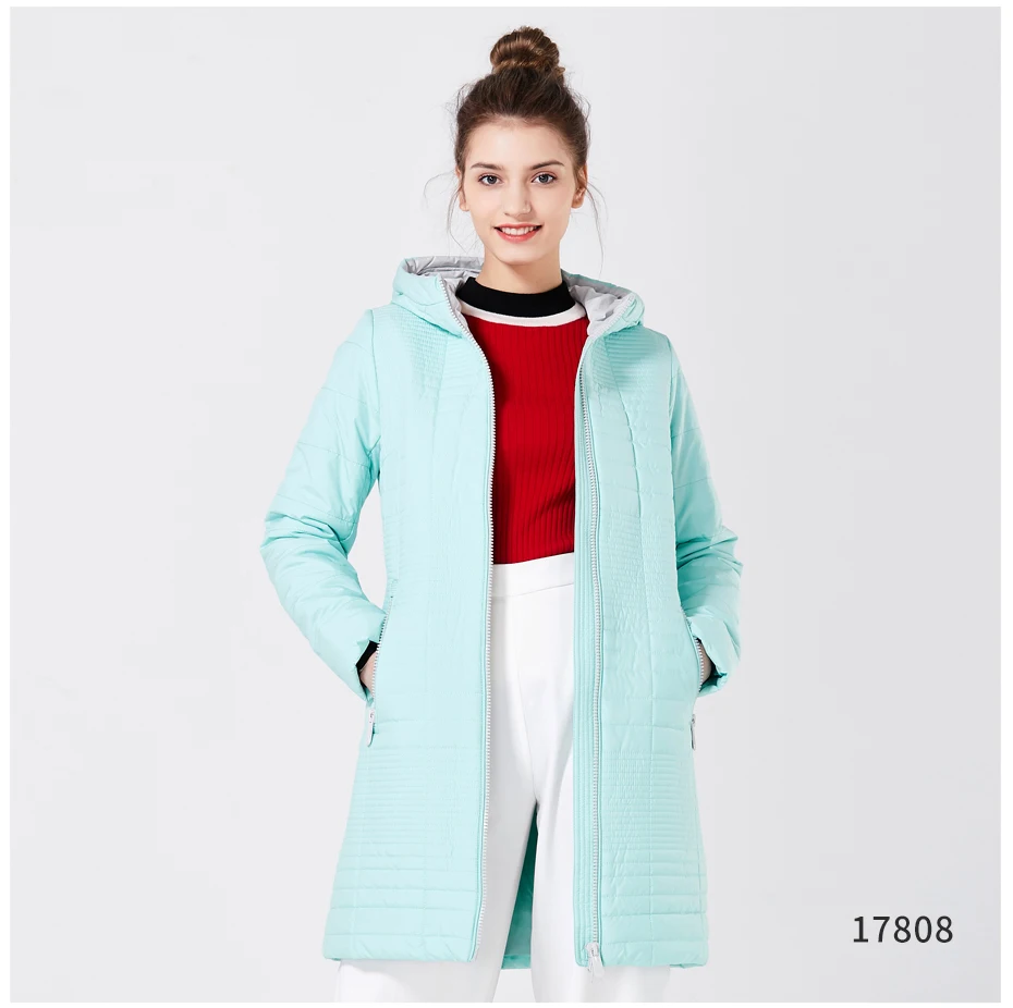 ICEbear осень длинные Хлопковые женские пальто с капюшоном модные женские пуховики парки для женщин 17G292D