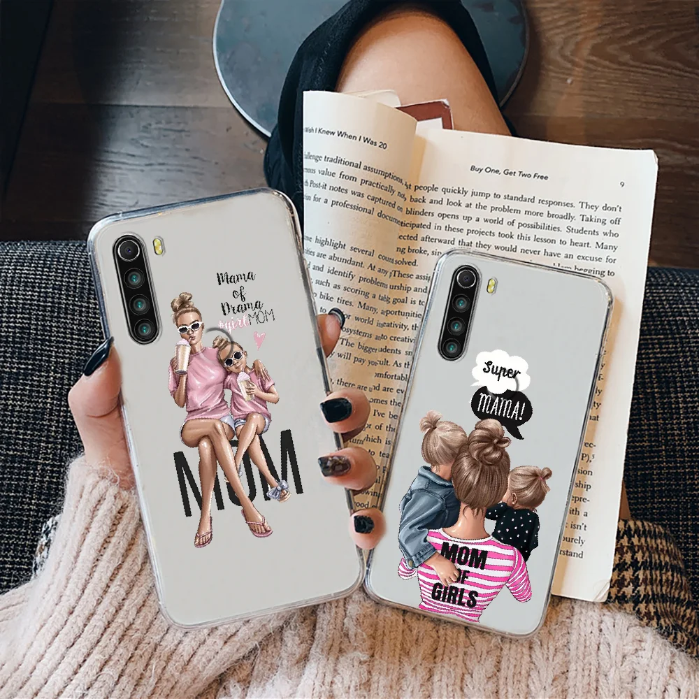 Модный чехол для телефона Super Mama Mom Xiaomi Redmi Note 7 7A 8 8T 9 9A 9S 10 K30 Pro ультрапрозрачный с