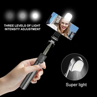 5 in 1 selfie stick handheld monopod shutter foldable tripod with fill light bluetooth compatible tripod for phone ios android