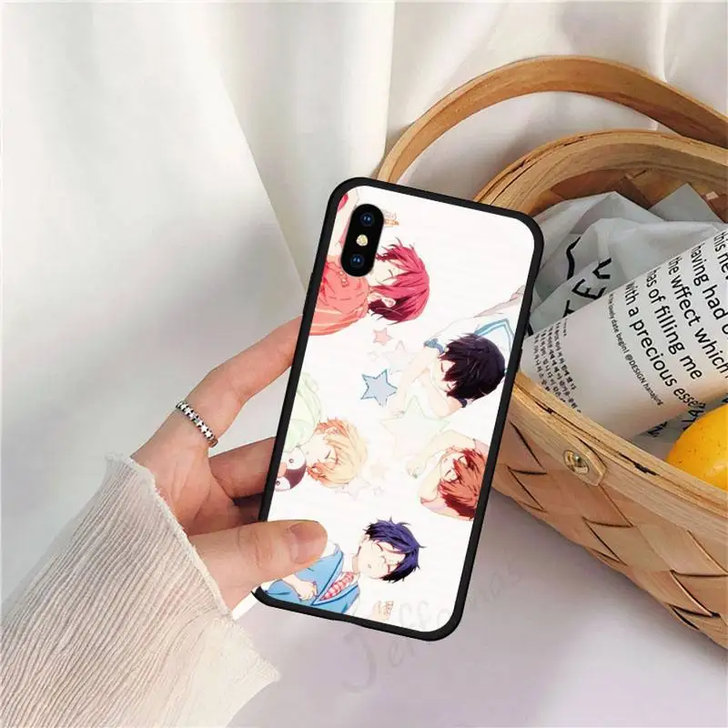 

Anime Free Iwatobi Swim club Phone Case for iPhone 11 12 mini pro XS MAX 8 7 6 6S Plus X 5S SE 2020 XR