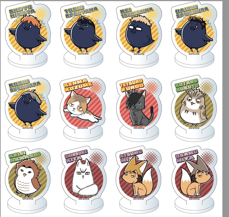 

Аниме Haikyuu! Hinata Shoyo Tobio Kageyama Oikawa Tooru акриловая фигурка стенд дисплей Модель пластина декор Косплей Серия животных