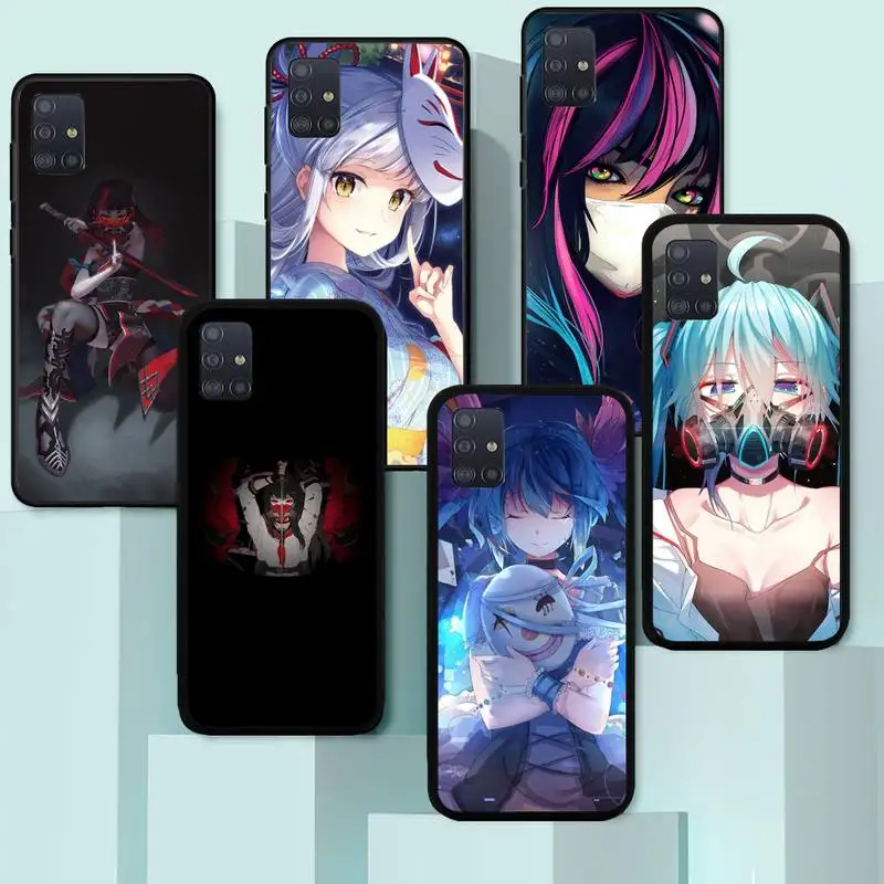 

Mask Anime Girl Phone Case TPU For Samsung S6 S7 S8 S9 S10 plus S20 S21 S30Ultrs Fundas Cover