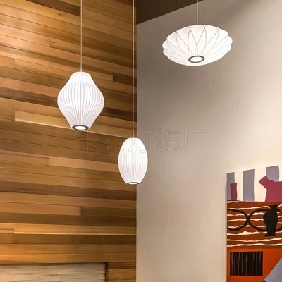 Скандинавский кулон с шелковыми нитями светильник лестница датский обеденный