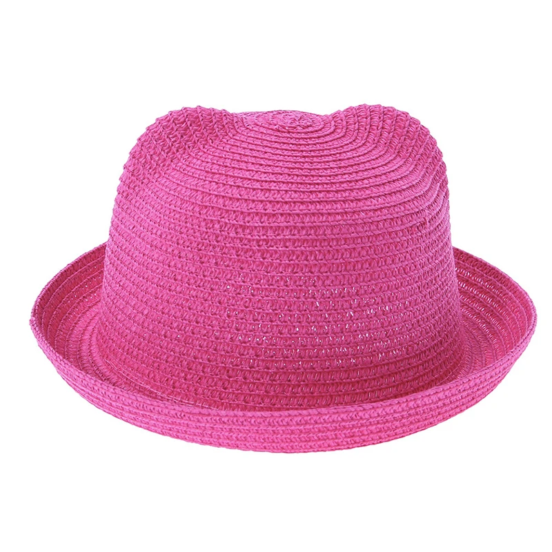Новая милая детская Солнцезащитная шляпа весенне летняя соломенная для