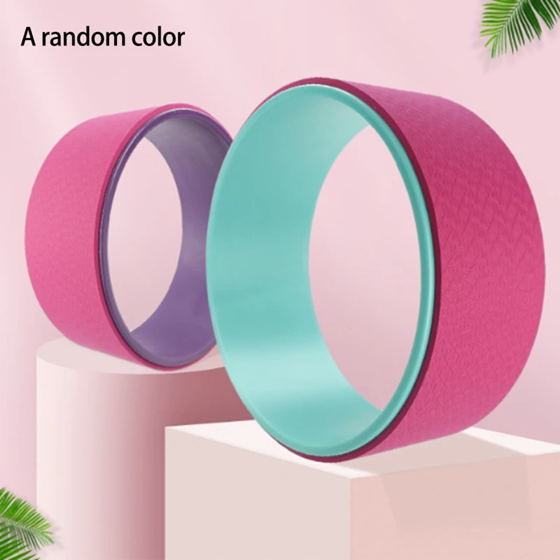 

Yoga Pilates Circle TPE Yoga Fitness Roller Wheel Back Training Tool Slimming ic Waist Shape Pilates Ring
