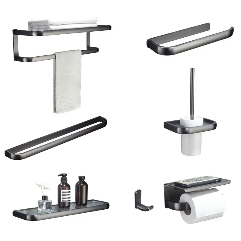 brass bathroom shelf gunmetal wall towel shelf brass toilet towel bar nordic triangle basket toilet brush hardware set free global shipping