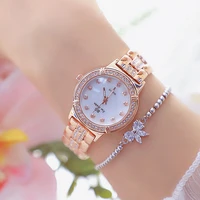 bs women fashion luxury rose gold womens watches diamond female steel bracelet watch fashion top brand quartz watch relogio