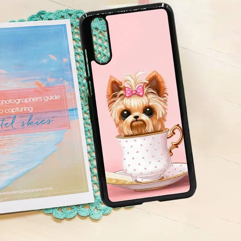 

Yorkshire terrier dog PUPPY cute animal high quality Phone Case PC for iPhone 11 12 pro XS MAX 8 7 6 6S Plus X 5S SE 2020 XR