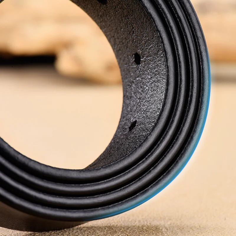 

Genuine Men's Leather Fashion Belt Alloy Material Pin Buckle Business Retro Jeans Wild High Quality Belts Ceinture Cinturones