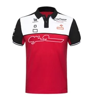 f1 formula one polo shirt 2019 retro racing suit short sleeve lapel customized same style