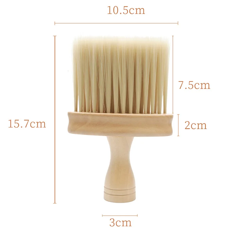 

Broken hair sweep hair brush bangs brush neck sweep wooden handle large imitation mane hairdressing barber shop cleaning brush