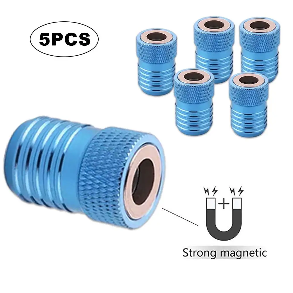 

5PCS/Set Screwdriver Bit Magnetizer Ring dismountable for 1/4 Inch Hexagonal Screwdriver Head
