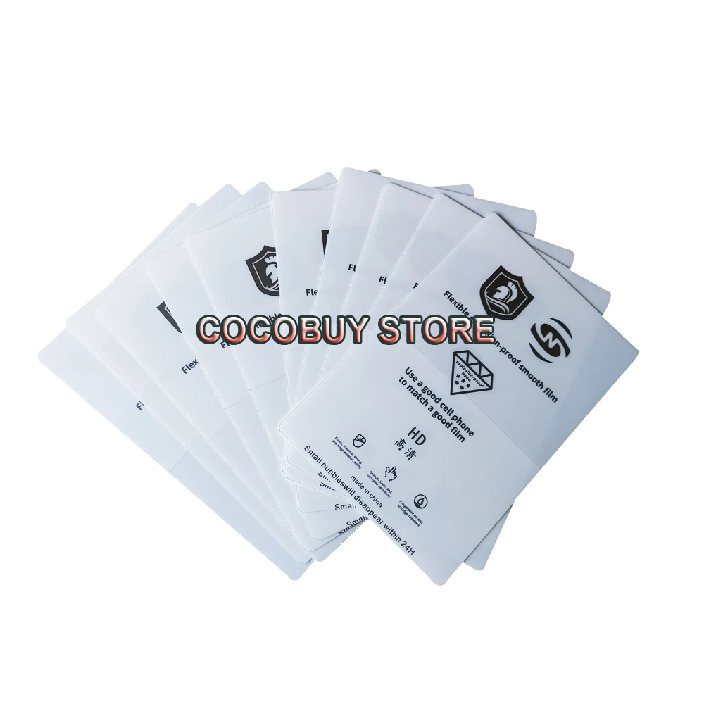 flexible hydrogel film compatible for ss 890c screen protector film cutting machine phone protect front and back film 50pcslot free global shipping
