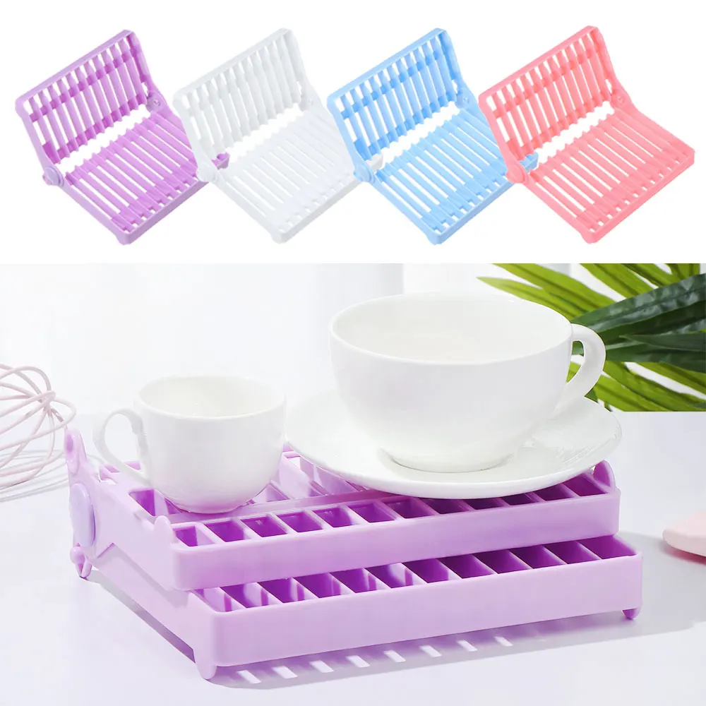 Спускное отверстие полки чаша тарелка органайзер Кухня складное блюдо стойки