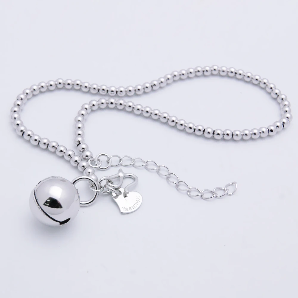 Колокольчики для лодыжки! Женские ножные браслеты из стерлингового серебра 925