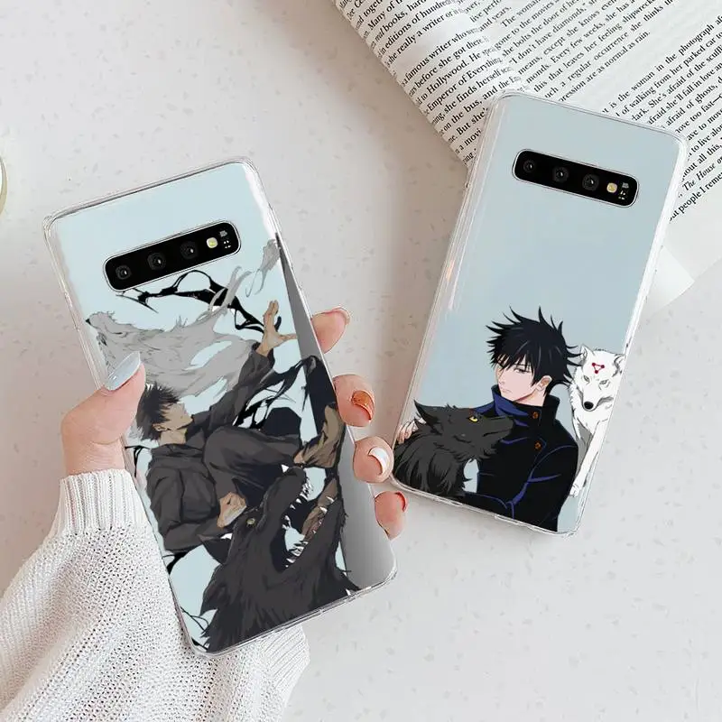 

Anime Jujutsu Kaisen megumi Phone Case Transparent For Samsung Galaxy A S 7 8 11 21 50 30 81 51 90 5G 20 E Ultra M60S