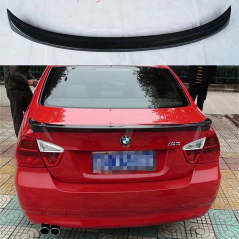 

Автомобильный Стайлинг, карбоновый задний спойлер, крылья губ для BMW 3 серии 330i 335i E90 M sport 2005-2008
