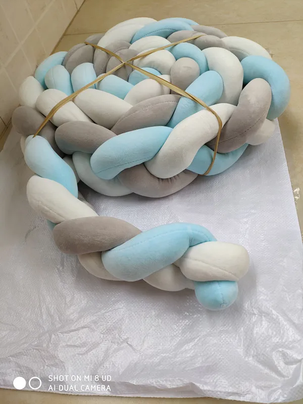 Высококачественная длинная плетеная Подушка диванная подушка детский бампер