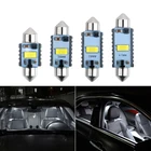 1X гирлянда C5W C10W 31 мм36 мм39 мм41 мм Светодиодная лампа Canbus 3570 чип Внутренняя купольная лампа освещение для номерного знака белый 12 В 24 В
